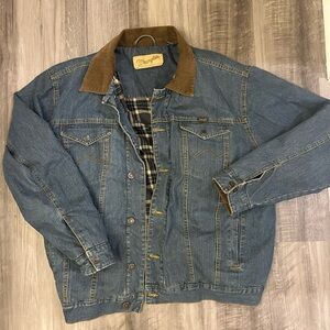 Vintage Wrangler Authentic Western Blanket Lined Denim Jacket